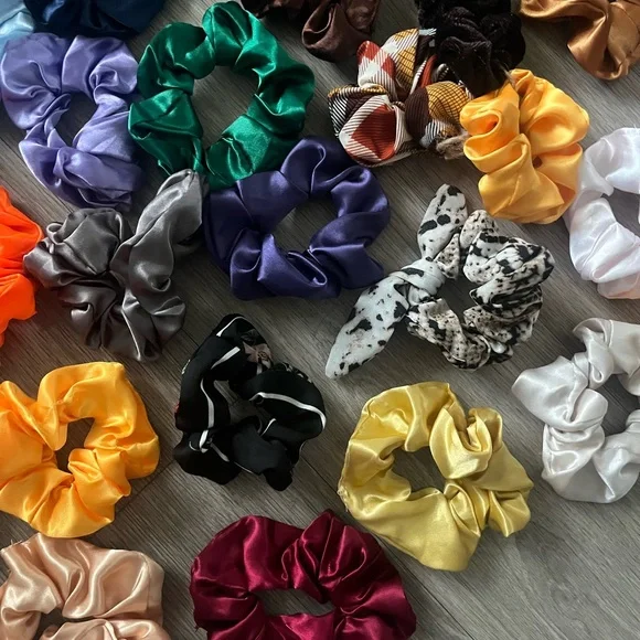 Colorful Hair Scrunchies Collection - Picture 5 of 6